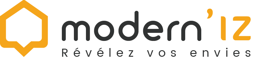 Logo du site Modern'IZ votre menuisier agenceur à Beaurepaire